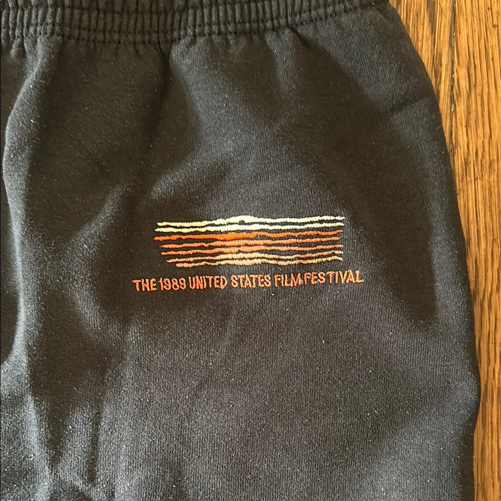 1989 United States Film Festival (aka Sundance) Black Sweatpants with Logo